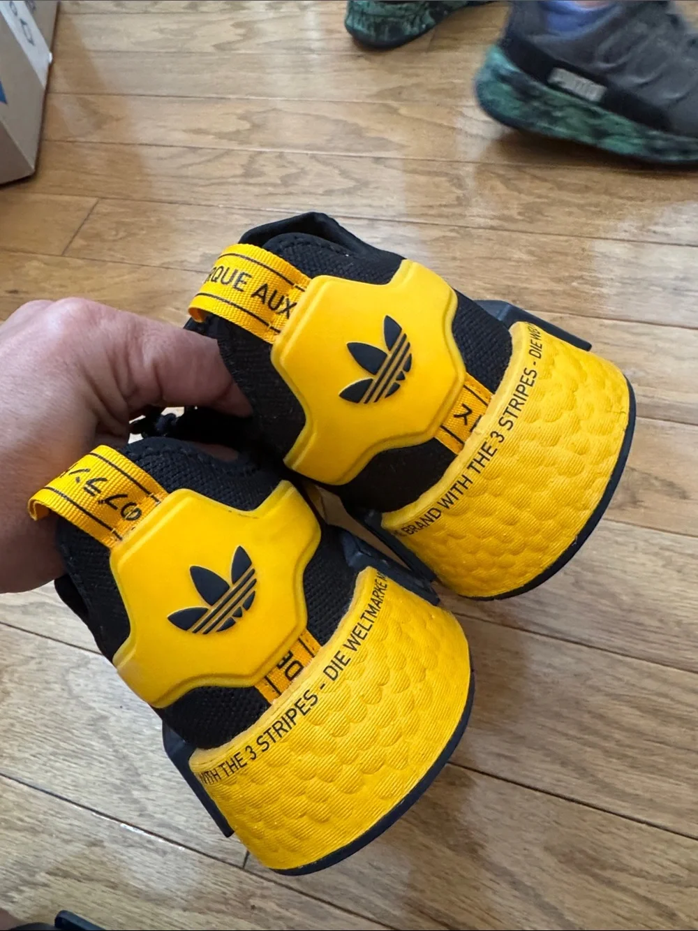 adidas Men’s Black & Yellow Low-Top Sneakers